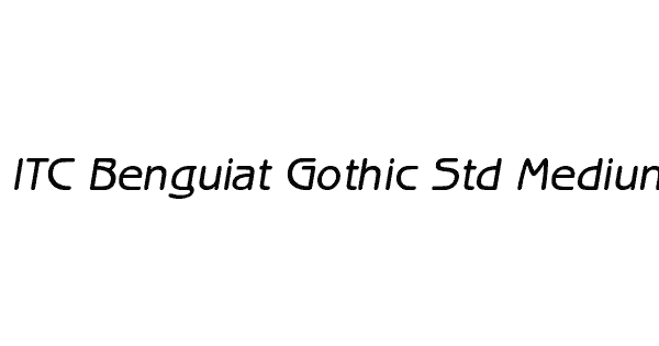 ITC Benguiat Gothic Std Medium Oblique